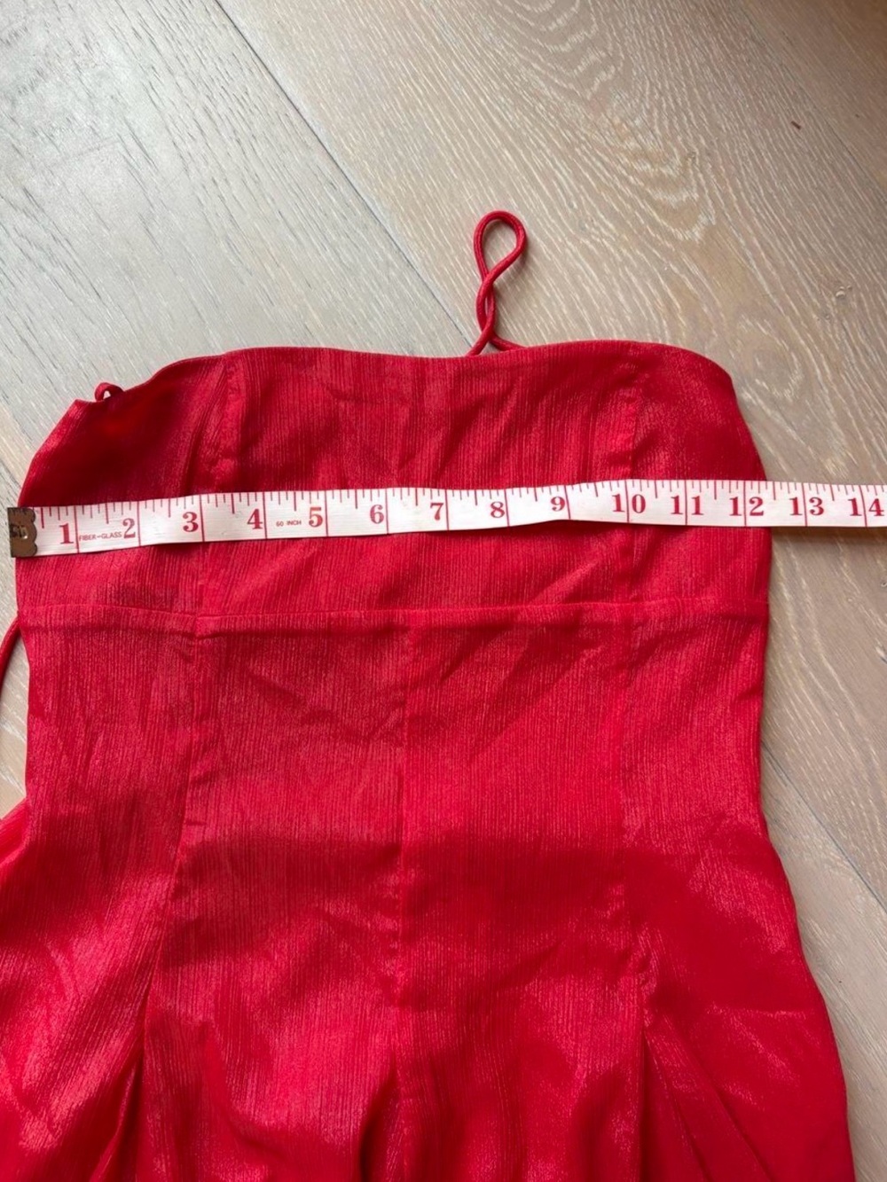 Lucy in the Sky Red Spaghetti-Strap Flared Mini Dress - Picture 5 of 6